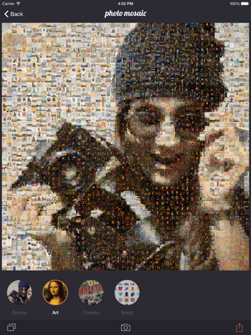 Screenshot #5 pour Photo Mosaic - touch and turn your selfie into a masterpiece and create amazing mosaics