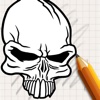 Let's Draw Tattoo Skulls