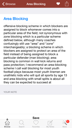 1,250 Football Terms & Plays with a Glossary and Play Dictionary screenshot 4