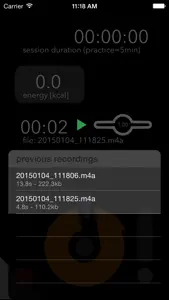 Metronm - active energy tracking metronome screenshot #4 for iPhone