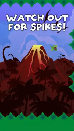 Bouncy Dino Hop - The Best of Dinosaur Games with Only One Life iPhone image 3