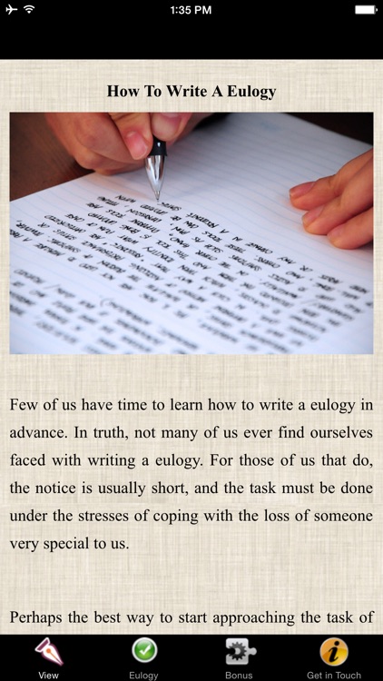 How To Write A Eulogy