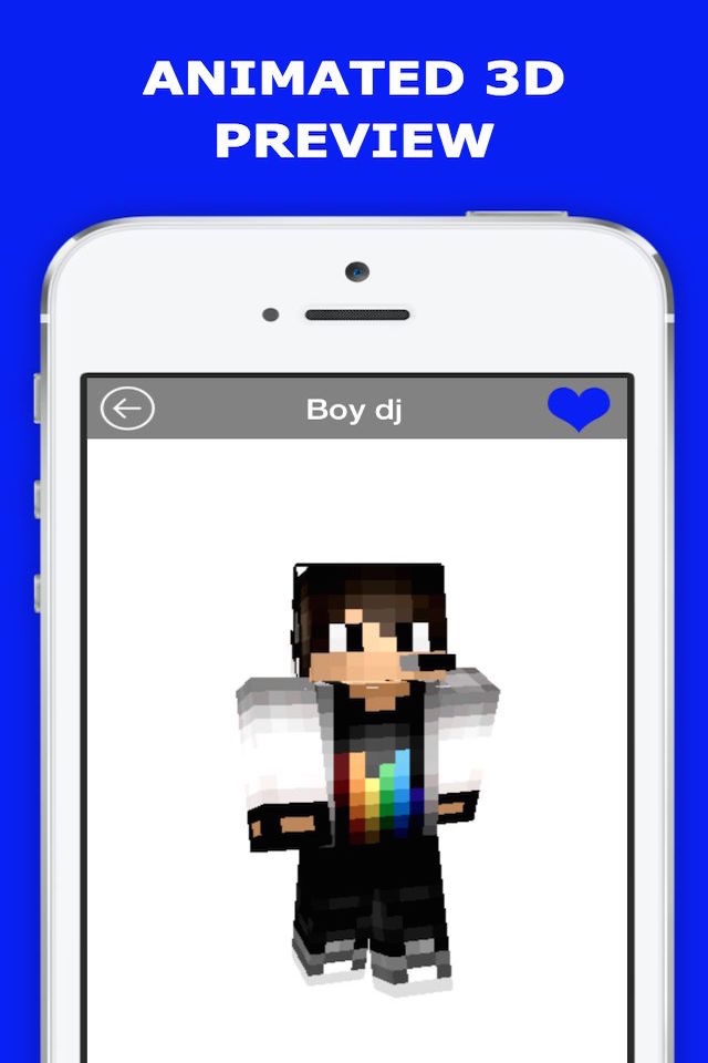 Animated Boy Skins for Minecraft PE FREE screenshot 3