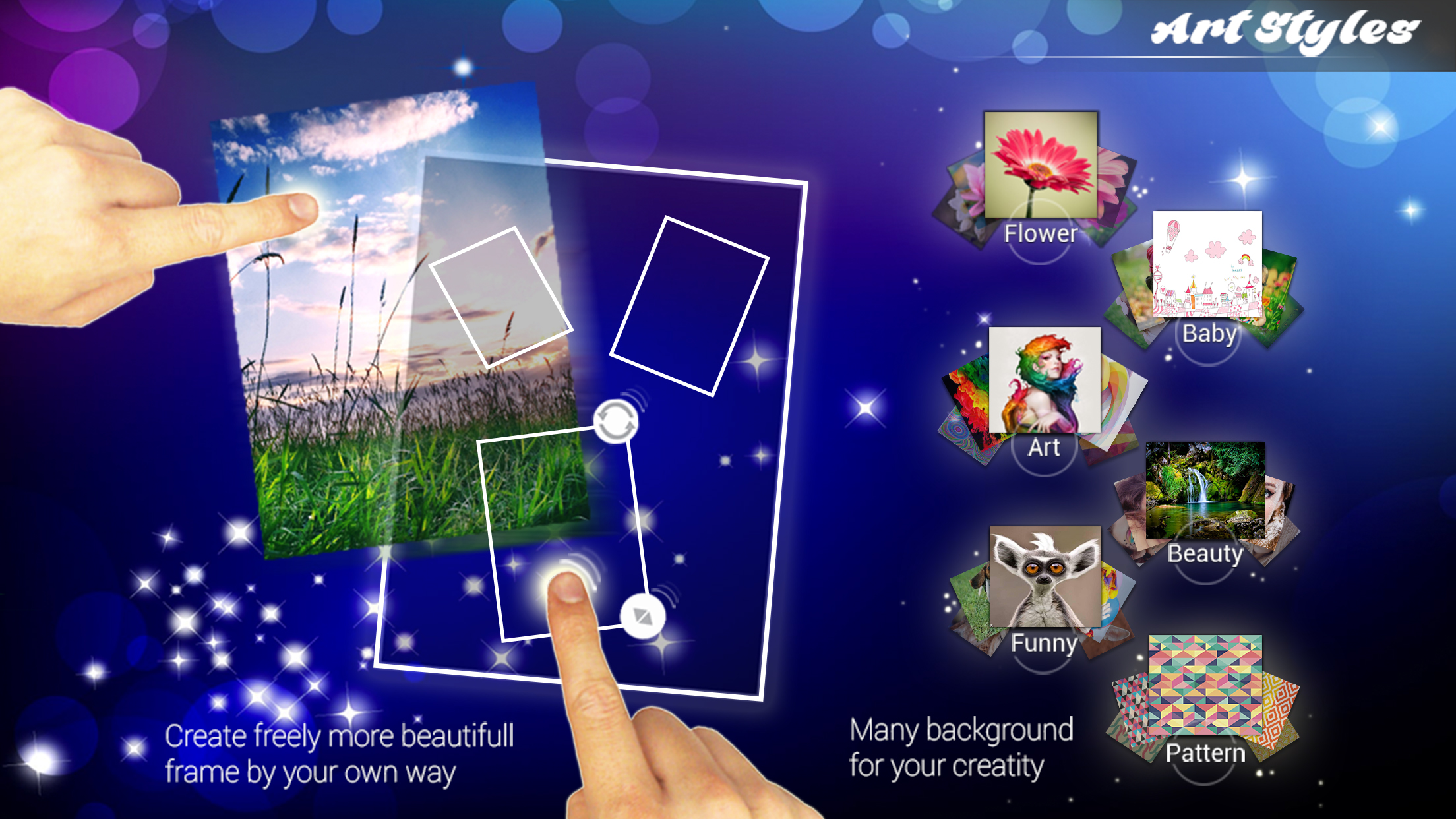 Art Photo Studio- Shape Collage - Magazine Photo Effects