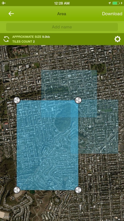 Offline Maps - custom area caching and real-time label tracking