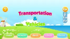 Game screenshot Vehicles and transportation : free coloring, jigsaw puzzles and educative games for kids and toddlers mod apk