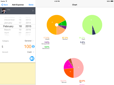 Screenshot #5 pour Expense Manager - Pocket Edition