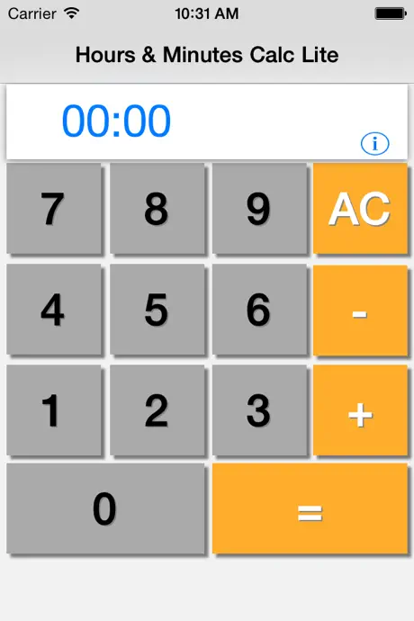 Horas Minutos Calculator Lite