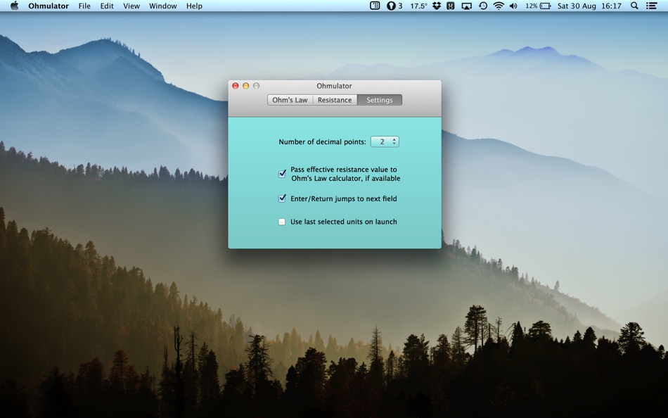 #5. Ohmulator (macOS) 由: Armchair Engineering