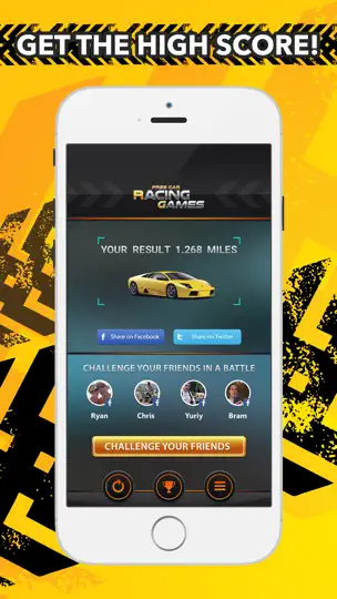 Скриншот бесплатно гоночный автомобиль игры на iPhone 3