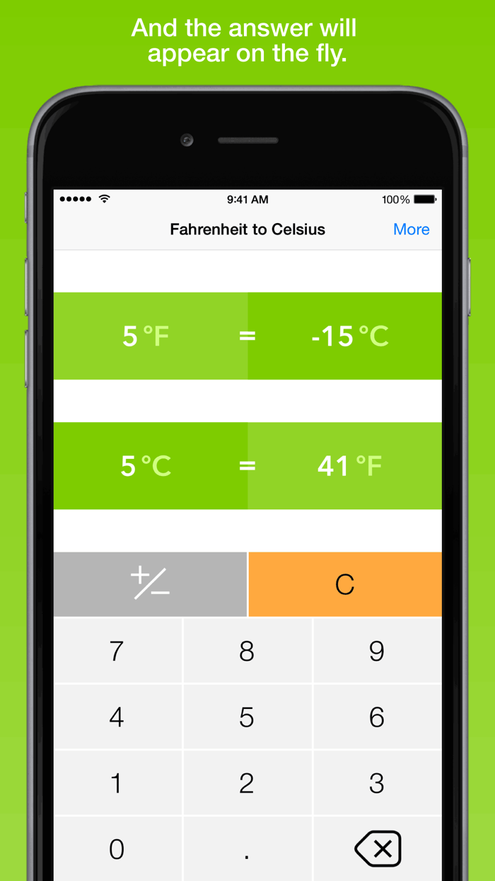 Fahrenheit a Celsius el más rápido convertidor de temperatura