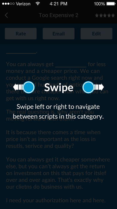 Sales Objections iPhone screenshot