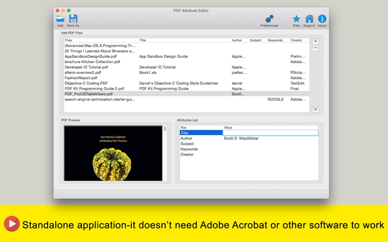 Screenshot #3 for PDF Attribute Editor