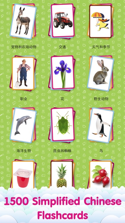 Flashcards for kids in Simplified Chinese - my first words