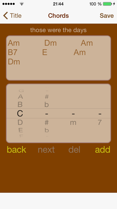 Screenshot #2 pour Chords Chords Chords