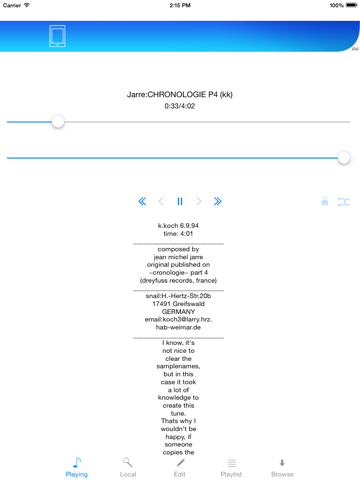 PureModPlay iPad screenshot 1 - Music app