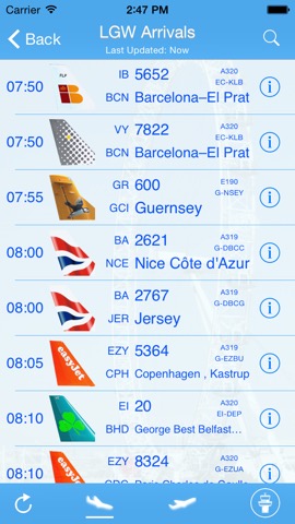 London Gatwick iPlane Flight Informationのおすすめ画像1
