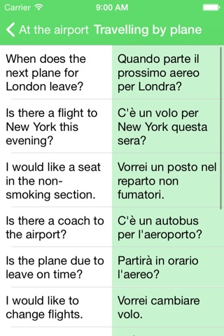 Italian phrasebook - popular phrases screenshot 3