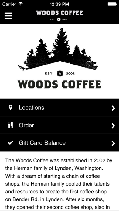 Screenshot #1 pour The Woods Coffee