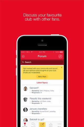 Fan App for Liverpool FC - náhled