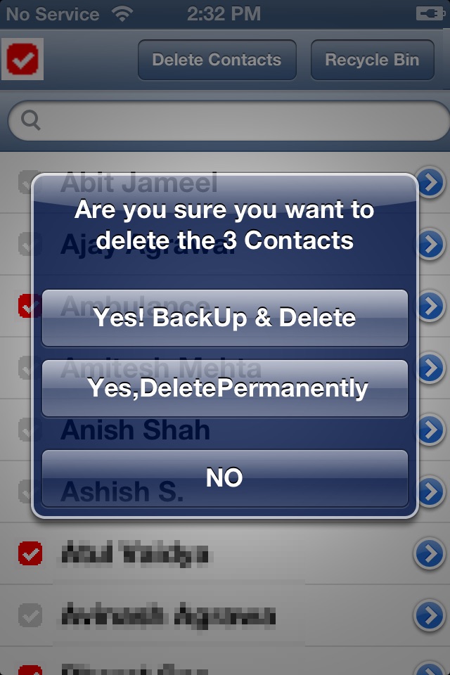 DeleteContacts screenshot 3