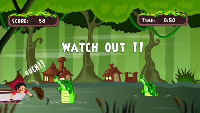 Angry Crocodile Attack – shoot down hungry swamp crocs with your sharp shooter skills
