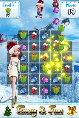 Santa Games and Puzzles - Swipe yummy candy to make it collect jewels for Christmas HD Game screenshot Santa Games and Puzzles - Swipe yummy candy to make it collect jewels for Christmas HD mod apk
