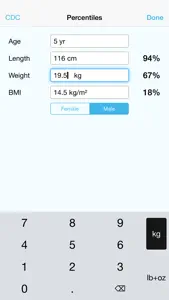 Pediatric Growth Charts by Boston Children's Hospital screenshot #2 for iPhone