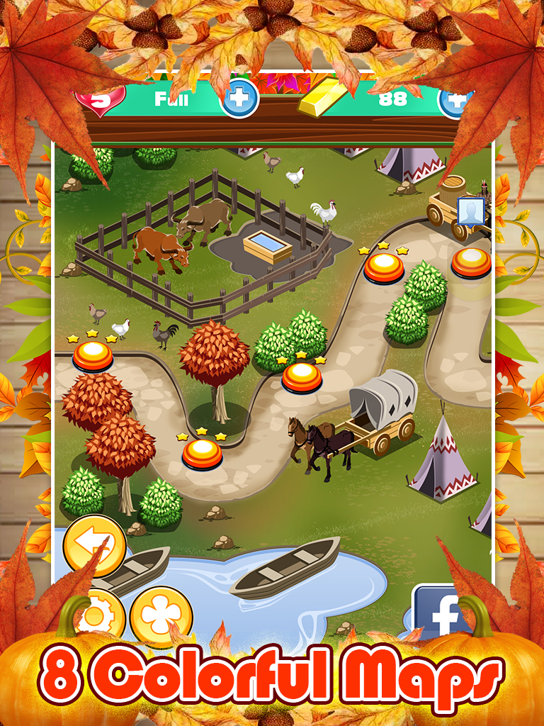 Thanksgiving Match 3 Fall Puzzle Game FREE screenshot 6
