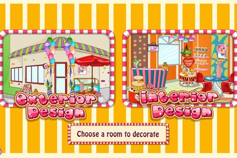 Candy store decoration game - Decor a beautiful candy store with this decoration game. screenshot 2