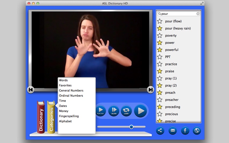 asl dictionary hd american sign language iphone screenshot 2