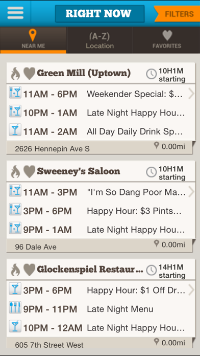 Happy Hour Now Screenshot 1 - AppWisp.com Happy Hour Now Screenshot 1 - AppWisp.com