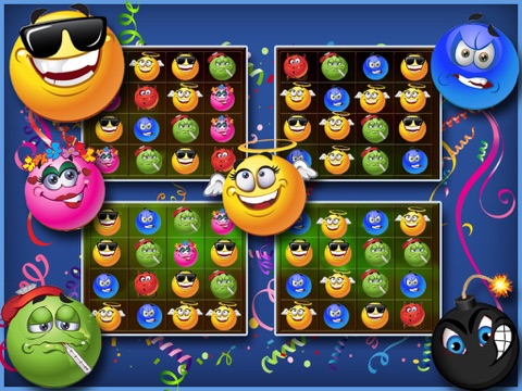 Emojis crush saga - emoticon match iPad screenshot