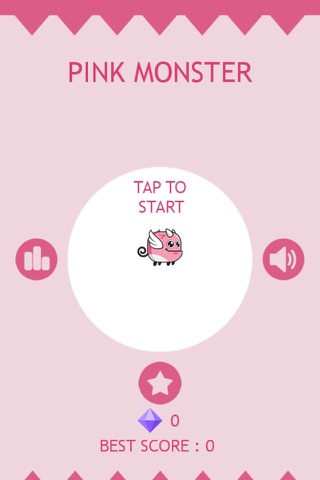 Pink Monster - Fly to Avoid the Spikes screenshot 2