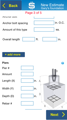 Concrete Foundation Estimator screenshot 4