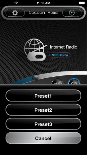 Capture d'écran de Denon Cocoon sur iPhone 2