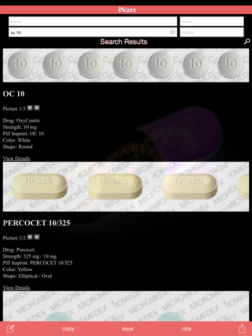 Screenshot #5 pour iNarc: Pill Finder and Identifier