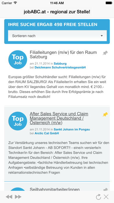 Screenshot #2 pour jobABC.at – regional zur Stelle!