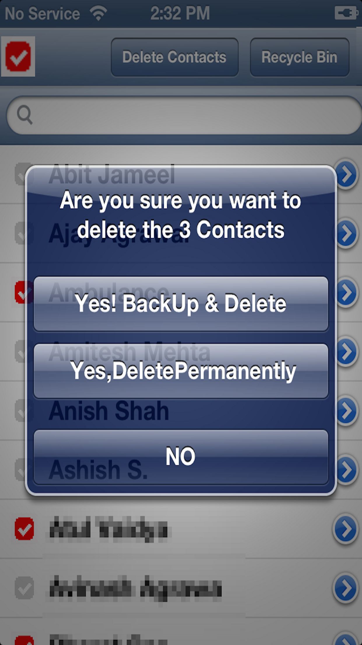 DeleteContacts screenshot 3