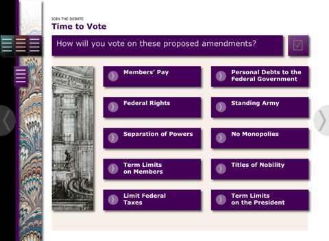 Congress Creates the Bill of Rights iPad screenshot 4 - Education app