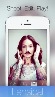 lensical - a face editor, photo lab & manual camera to perfect your portraits or grow a hilarious mustache & morph friends into old people iphone screenshot 1