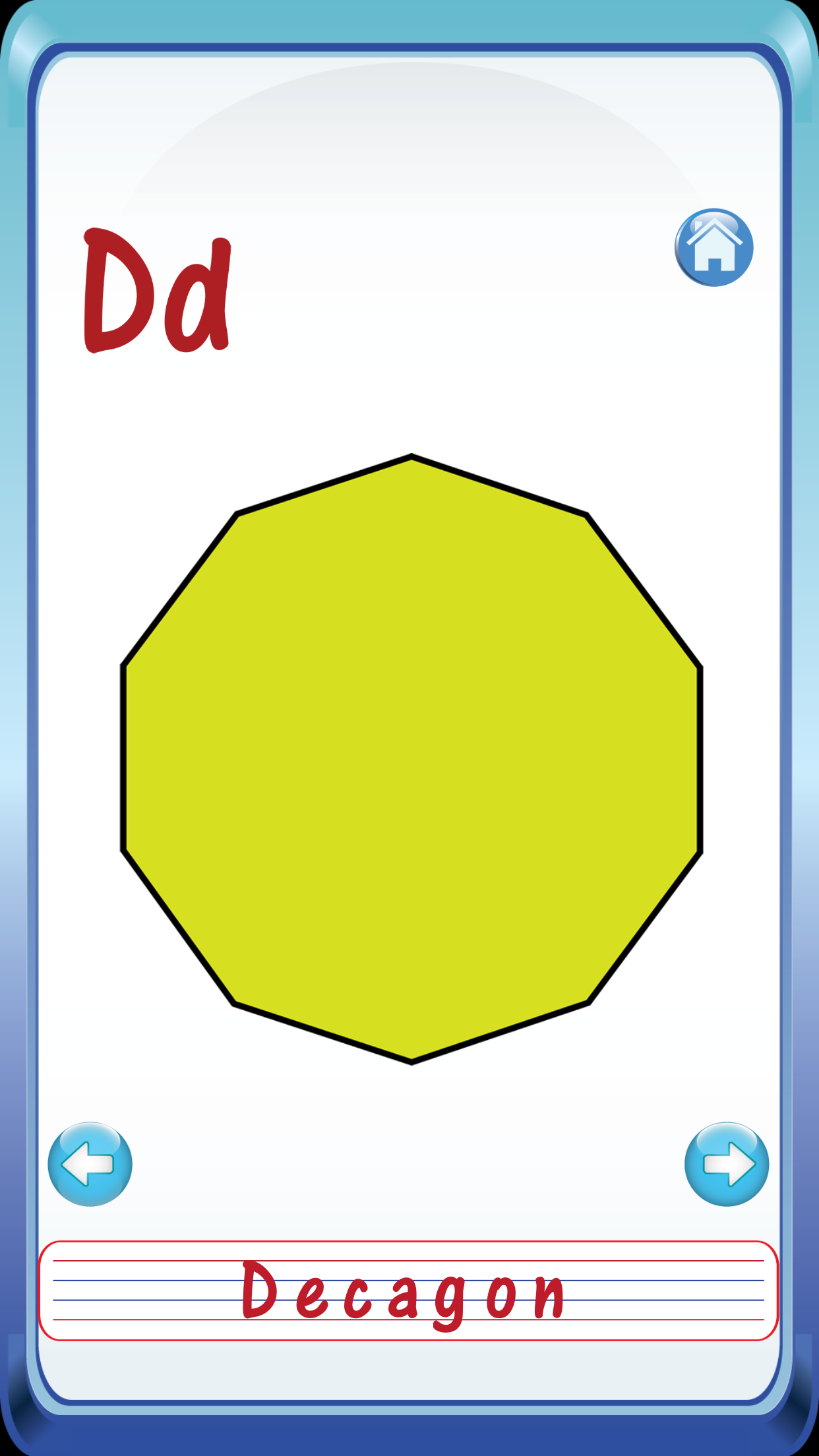 Kids First Math Geometric shapes flash cards screenshot 4