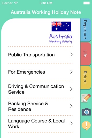 Australia Working Holiday Note screenshot 2