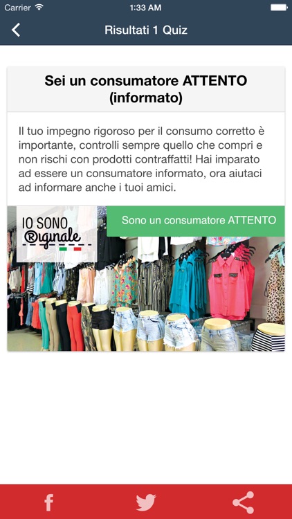 IL QUIZ DI IO SONO ORIGINALE