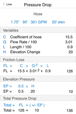 Firefighter Calc Pump Discharge Pressure screenshot 3