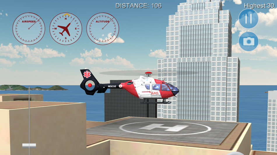 #1. Helicopter Flight Simulator (iOS) 由: Quantum Design Group
