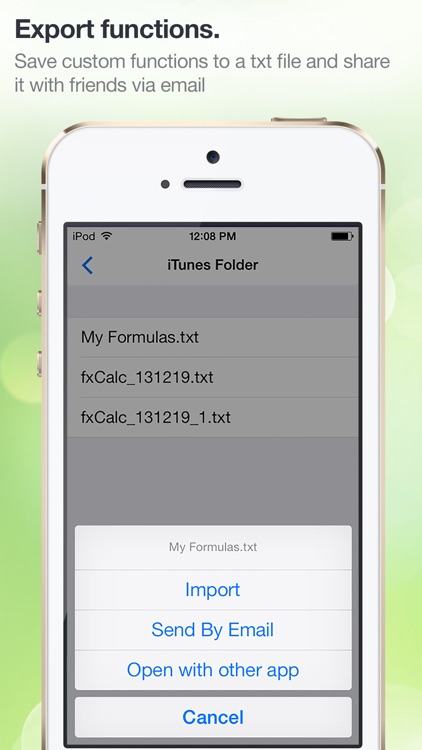 iFxCalc: A most human nature function calculator. Support customization of functions. screenshot-4