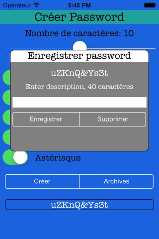 Create Password! screenshot 2