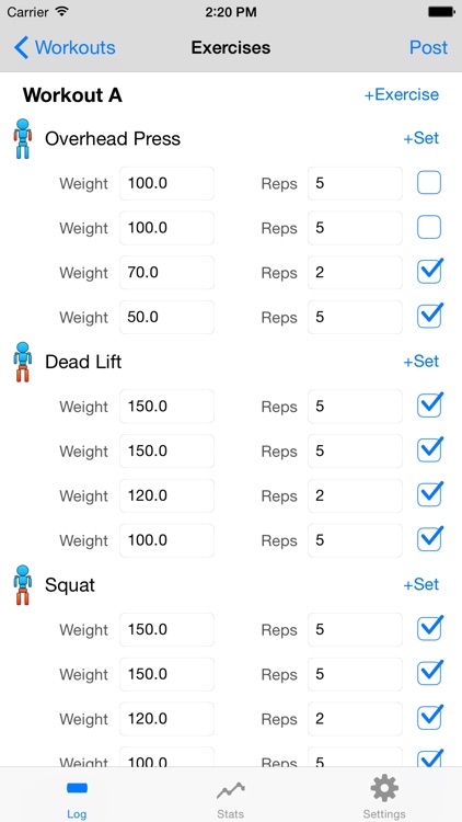 Simple Lift Log