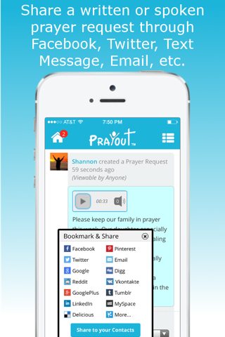 PrayOut - Voice Prayer Social Network screenshot 3